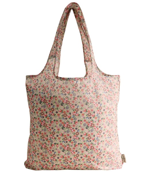Cath Kidston（キャスキッドソン）の「フォルダウェイ ショッパー Pearly Queen Ditsy（エコバッグ/サブバッグ・レディース・イエロー・FREE）」の4枚目の写真