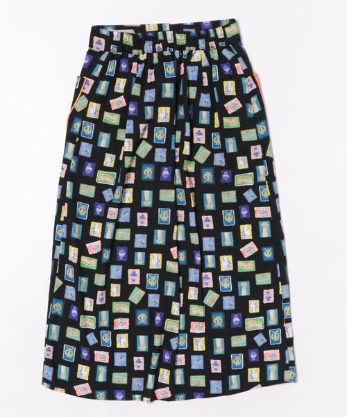 Cepica（セピカ）の「カラフルスタンププリントスカート（スカート・レディース・ブラック・FREE）」の13枚目の写真
