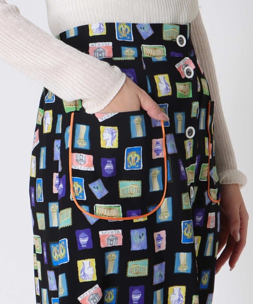 Cepica（セピカ）の「カラフルスタンププリントスカート（スカート・レディース・ブラック・FREE）」の10枚目の写真