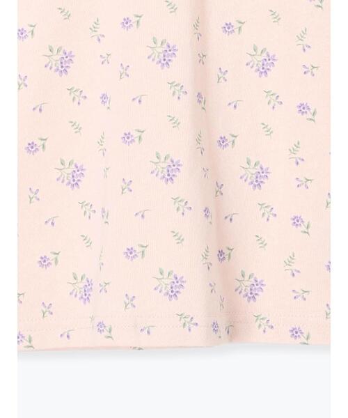 Samansa Mos2 Lagom(サマンサモスモスラーゴム)の「肩フリル花柄ロンT(Tシャツ/カットソー・キッズ・ピンク/オフホワイト・95/120/110/100/130)」の13枚目の写真