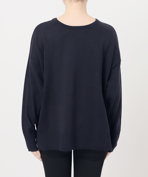 JOURNAL STANDARD(ジャーナルスタンダード)の「コットンシルクミックス2WAYヘンリー(ニット/セーター・レディース・グレー/ネイビー・FREE)」の19枚目の写真