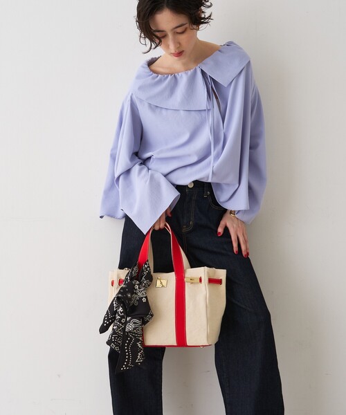 Rouge vif（ルージュヴィフ）の「【manipuri/マニプリ】カレイドバンダナシルクスカーフ 88×88 日本製（バンダナ/スカーフ・レディース・ブラック・フリー）」の2枚目の写真