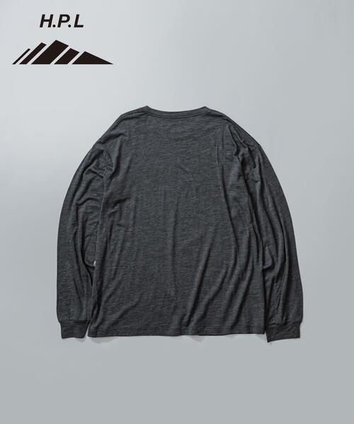 EKAL(エカル)の「MERINO WOOL LONG-SLEEVE T-SHIRTS(Tシャツ/カットソー・メンズ・ブラック/チャコールグレー・MEDIUM/LARGE/X-LARGE)」の2枚目の写真