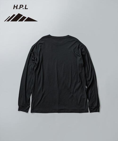 EKAL(エカル)の「MERINO WOOL LONG-SLEEVE T-SHIRTS(Tシャツ/カットソー・メンズ・ブラック/チャコールグレー・MEDIUM/LARGE/X-LARGE)」の4枚目の写真