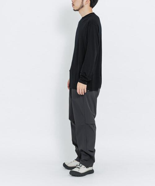 EKAL(エカル)の「MERINO WOOL LONG-SLEEVE T-SHIRTS(Tシャツ/カットソー・メンズ・ブラック/チャコールグレー・MEDIUM/LARGE/X-LARGE)」の9枚目の写真