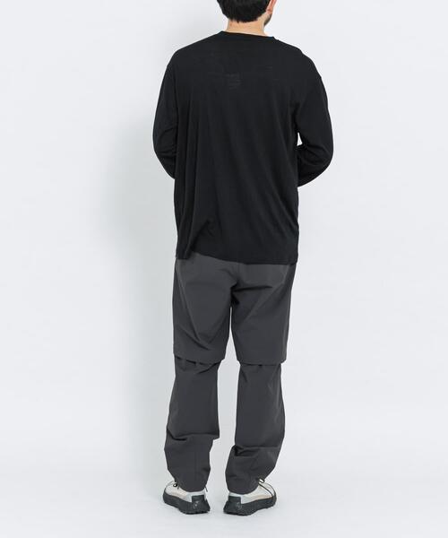 EKAL(エカル)の「MERINO WOOL LONG-SLEEVE T-SHIRTS(Tシャツ/カットソー・メンズ・ブラック/チャコールグレー・MEDIUM/LARGE/X-LARGE)」の10枚目の写真