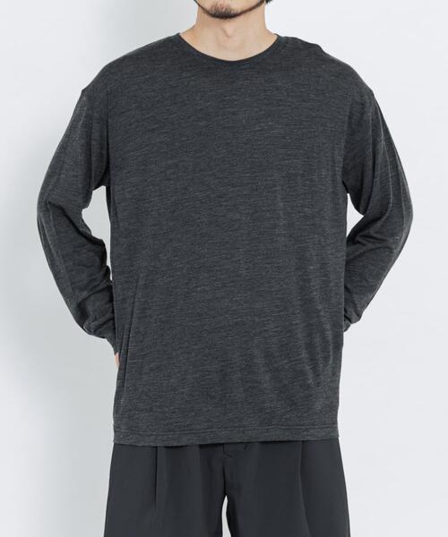 EKAL(エカル)の「MERINO WOOL LONG-SLEEVE T-SHIRTS(Tシャツ/カットソー・メンズ・ブラック/チャコールグレー・MEDIUM/LARGE/X-LARGE)」の16枚目の写真