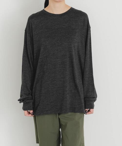 EKAL(エカル)の「MERINO WOOL LONG-SLEEVE T-SHIRTS(Tシャツ/カットソー・メンズ・ブラック/チャコールグレー・MEDIUM/LARGE/X-LARGE)」の21枚目の写真