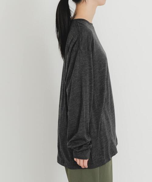 EKAL(エカル)の「MERINO WOOL LONG-SLEEVE T-SHIRTS(Tシャツ/カットソー・メンズ・ブラック/チャコールグレー・MEDIUM/LARGE/X-LARGE)」の22枚目の写真