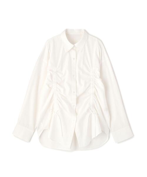 FREE'S MART（フリーズマート）の「◆フロントドロストオーバーサイズシャツ（シャツ/ブラウス・レディース・ブルー系その他/ホワイト系その他/ホワイト・FREE）」の4枚目の写真