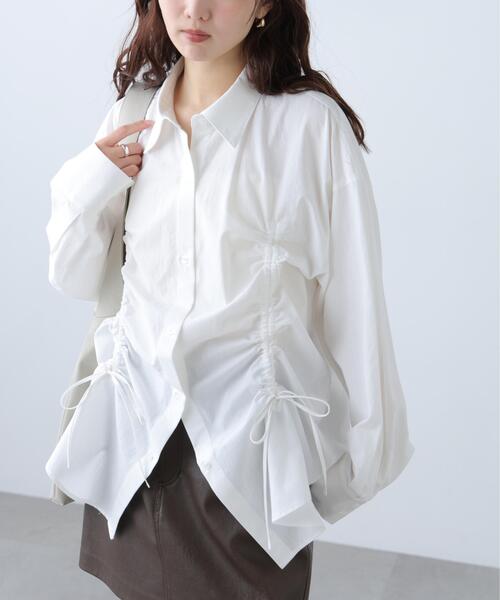 FREE'S MART（フリーズマート）の「◆フロントドロストオーバーサイズシャツ（シャツ/ブラウス・レディース・ブルー系その他/ホワイト系その他/ホワイト・FREE）」の6枚目の写真