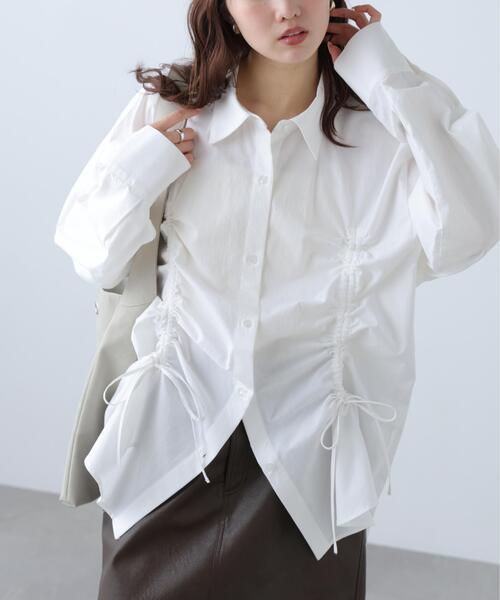 FREE'S MART（フリーズマート）の「◆フロントドロストオーバーサイズシャツ（シャツ/ブラウス・レディース・ブルー系その他/ホワイト系その他/ホワイト・FREE）」の8枚目の写真