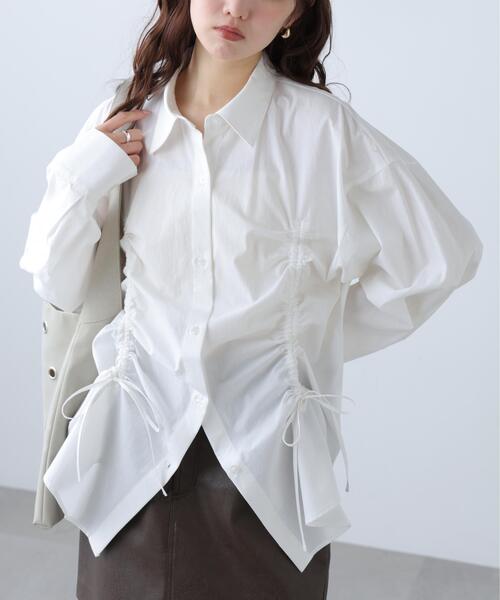 FREE'S MART（フリーズマート）の「◆フロントドロストオーバーサイズシャツ（シャツ/ブラウス・レディース・ブルー系その他/ホワイト系その他/ホワイト・FREE）」の9枚目の写真