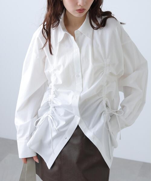 FREE'S MART（フリーズマート）の「◆フロントドロストオーバーサイズシャツ（シャツ/ブラウス・レディース・ブルー系その他/ホワイト系その他/ホワイト・FREE）」の10枚目の写真