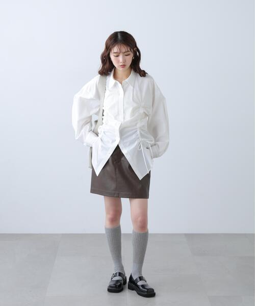 FREE'S MART（フリーズマート）の「◆フロントドロストオーバーサイズシャツ（シャツ/ブラウス・レディース・ブルー系その他/ホワイト系その他/ホワイト・FREE）」の13枚目の写真