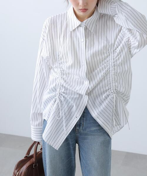 FREE'S MART（フリーズマート）の「◆フロントドロストオーバーサイズシャツ（シャツ/ブラウス・レディース・ブルー系その他/ホワイト系その他/ホワイト・FREE）」の16枚目の写真