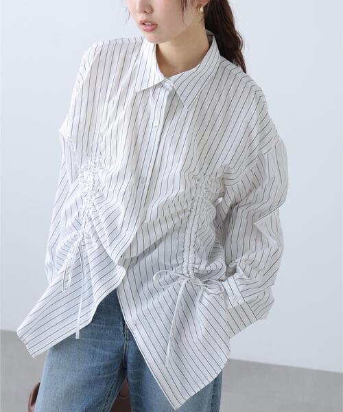 FREE'S MART（フリーズマート）の「◆フロントドロストオーバーサイズシャツ（シャツ/ブラウス・レディース・ブルー系その他/ホワイト系その他/ホワイト・FREE）」の18枚目の写真