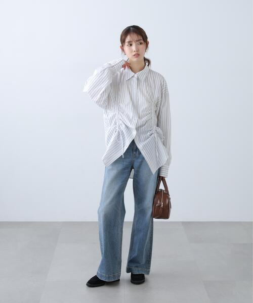 FREE'S MART（フリーズマート）の「◆フロントドロストオーバーサイズシャツ（シャツ/ブラウス・レディース・ブルー系その他/ホワイト系その他/ホワイト・FREE）」の20枚目の写真