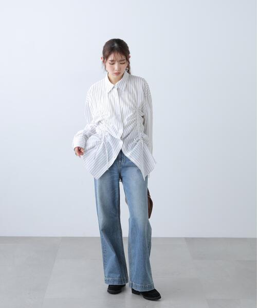 FREE'S MART（フリーズマート）の「◆フロントドロストオーバーサイズシャツ（シャツ/ブラウス・レディース・ブルー系その他/ホワイト系その他/ホワイト・FREE）」の21枚目の写真