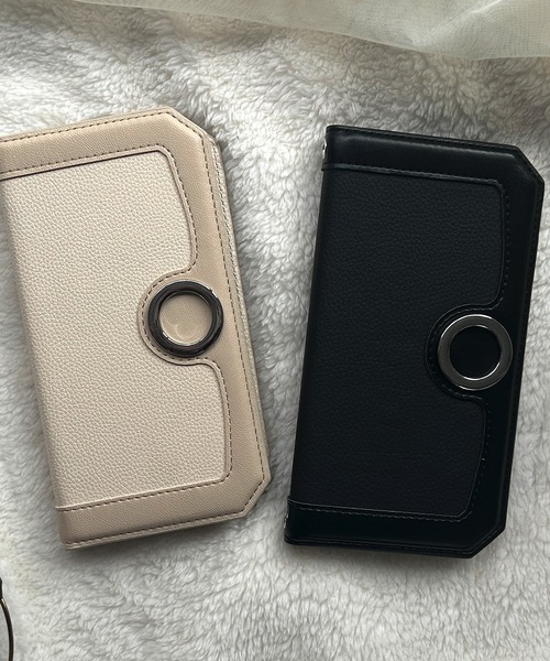 MERCURYDUO（マーキュリーデュオ）の「iPhone17 ケース iPhone16 iPhone15 iPhone14 iPhone13 マーキュリーデュオ 「アングルカット手帳ケース」（スマホケース/カバー・レディース・アイボリー/ブラック・iPhone 17/iPhone 16/iPhone 13/14/15）」の10枚目の写真