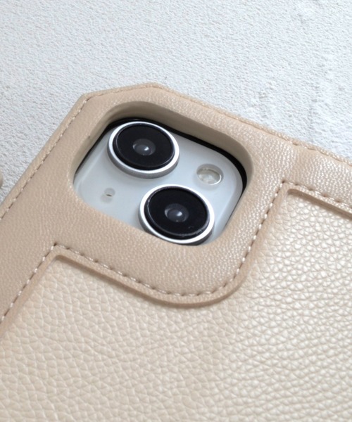 MERCURYDUO（マーキュリーデュオ）の「iPhone17 ケース iPhone16 iPhone15 iPhone14 iPhone13 マーキュリーデュオ 「アングルカット手帳ケース」（スマホケース/カバー・レディース・アイボリー/ブラック・iPhone 17/iPhone 16/iPhone 13/14/15）」の6枚目の写真