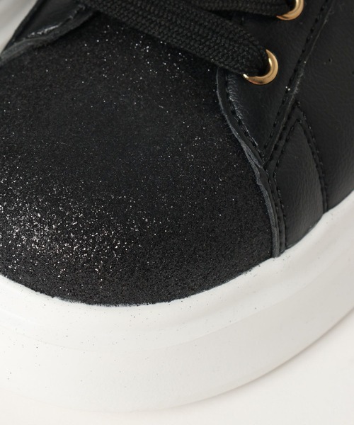 GLOBAL WORK（グローバルワーク）の「レースアップコートスニーカー/636186（スニーカー・レディース・ゴールド/ブラック/シルバー・MEDIUM/LARGE）」の11枚目の写真