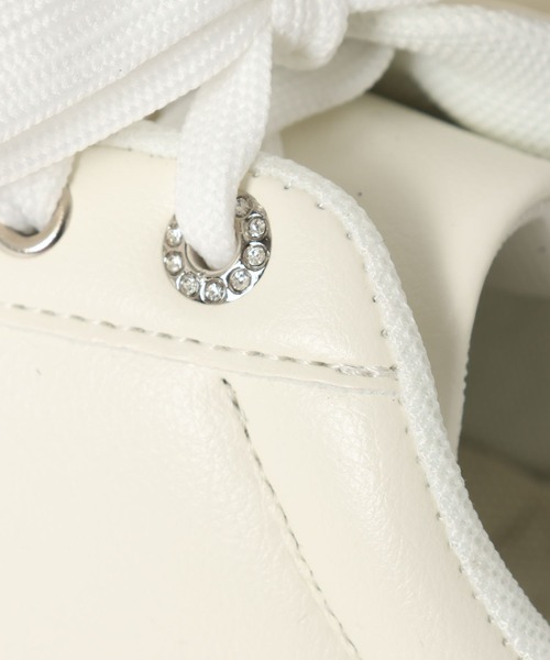 GLOBAL WORK（グローバルワーク）の「レースアップコートスニーカー/636186（スニーカー・レディース・ゴールド/ブラック/シルバー・MEDIUM/LARGE）」の15枚目の写真