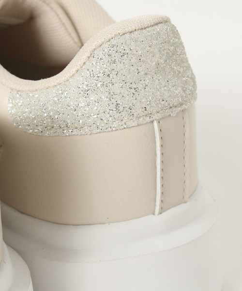 GLOBAL WORK（グローバルワーク）の「レースアップコートスニーカー/636186（スニーカー・レディース・ゴールド/ブラック/シルバー・MEDIUM/LARGE）」の19枚目の写真