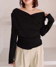 archives | 【ＯＮかわ】クロスタックドレープオフショルカットＴＯＰＳ(Tシャツ/カットソー)