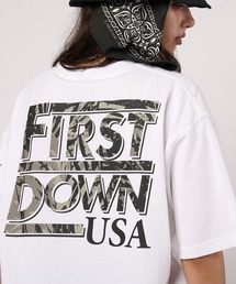 FIRST DOWN（ファーストダウン）の「グラフィック スリーブTシャツ #5（Tシャツ/カットソー）」