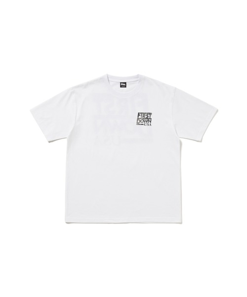 FIRST DOWN(ファーストダウン)の「グラフィック スリーブTシャツ #5(Tシャツ/カットソー・メンズ・ホワイト/チャコールグレー・M/L/XL)」の16枚目の写真