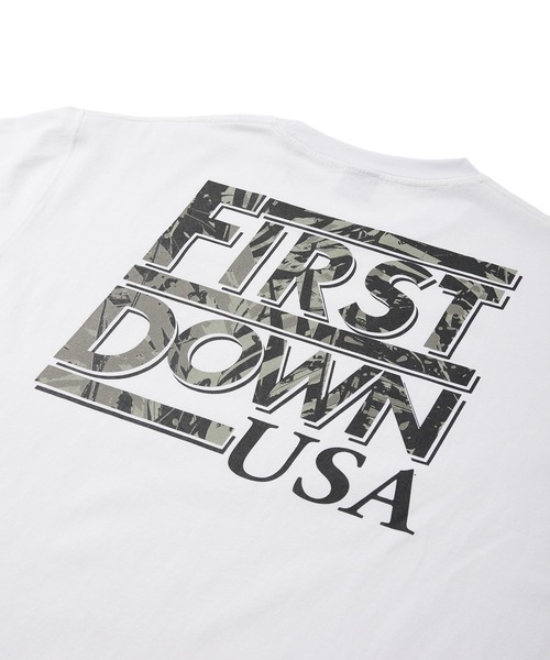 FIRST DOWN(ファーストダウン)の「グラフィック スリーブTシャツ #5(Tシャツ/カットソー・メンズ・ホワイト/チャコールグレー・M/L/XL)」の20枚目の写真