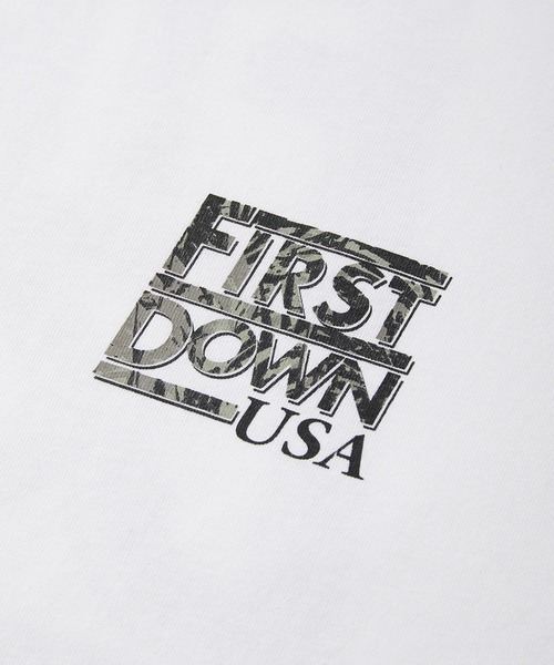 FIRST DOWN(ファーストダウン)の「グラフィック スリーブTシャツ #5(Tシャツ/カットソー・メンズ・ホワイト/チャコールグレー・M/L/XL)」の19枚目の写真