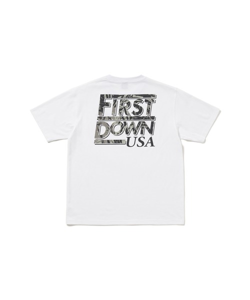 FIRST DOWN(ファーストダウン)の「グラフィック スリーブTシャツ #5(Tシャツ/カットソー・メンズ・ホワイト/チャコールグレー・M/L/XL)」の18枚目の写真