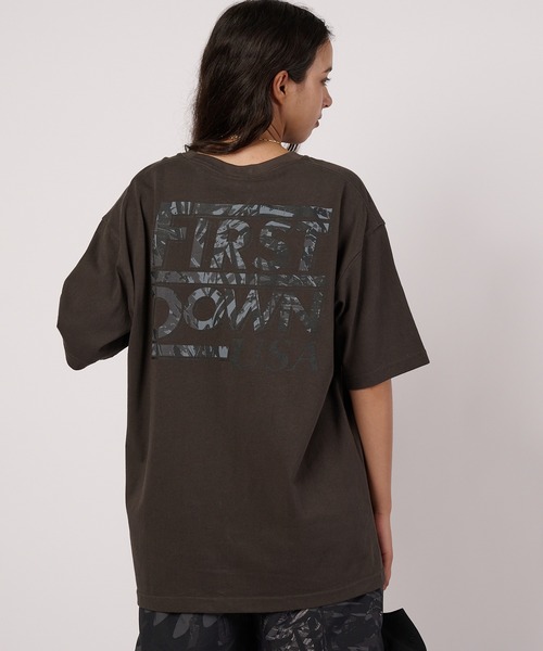 FIRST DOWN(ファーストダウン)の「グラフィック スリーブTシャツ #5(Tシャツ/カットソー・メンズ・ホワイト/チャコールグレー・M/L/XL)」の12枚目の写真