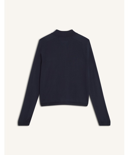 Maison Kitsune(メゾンキツネ)の「SILK BLEND SHORT CARDIGAN(カーディガン/ボレロ・レディース・ネイビー/ベビーピンク・XS/M/S)」の4枚目の写真