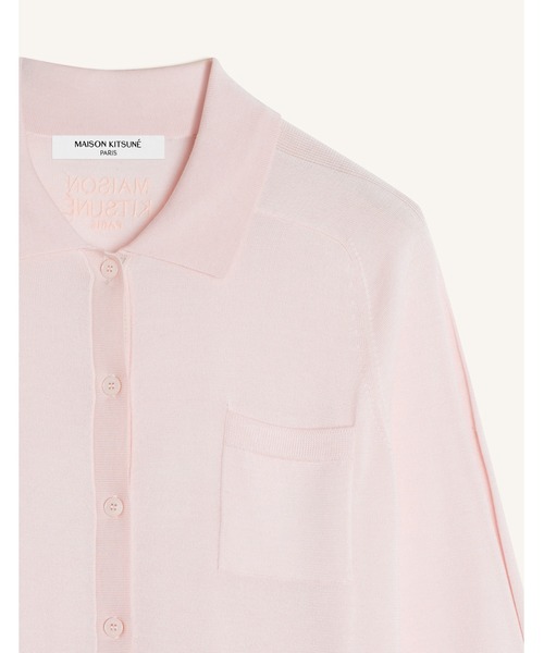 Maison Kitsune(メゾンキツネ)の「SILK BLEND SHORT CARDIGAN(カーディガン/ボレロ・レディース・ネイビー/ベビーピンク・XS/M/S)」の9枚目の写真