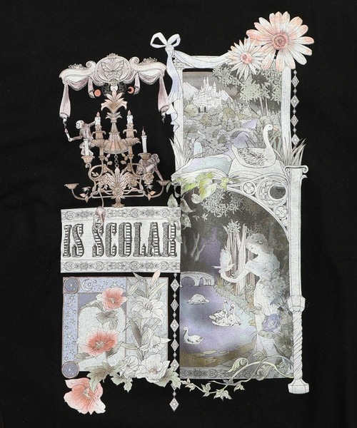 ScoLar（スカラー）の「561222：アンティークプリント柄チュニック（チュニック・レディース・サックスブルー/ブラック/オフホワイト・M）」の20枚目の写真