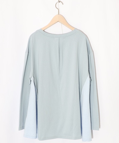 ScoLar（スカラー）の「561222：アンティークプリント柄チュニック（チュニック・レディース・サックスブルー/ブラック/オフホワイト・M）」の21枚目の写真