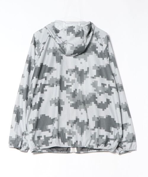 CORISCO(コリスコ)の「カットサッカー カモフラ柄フードブルゾン(M1)(パーカー・メンズ・グレー系カモフラージュ/グリーン系カモフラージュ・X-LARGE/LARGE/MEDIUM)」の3枚目の写真