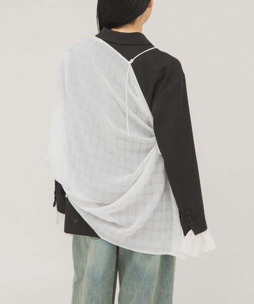 KBF(ケイビーエフ)の「マルチWAYトップス(その他トップス・レディース・オフホワイト/ブルー・ONE)」の8枚目の写真