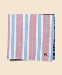 BROOKS BROTHERS（ブルックスブラザーズ）の「コットン　GFロゴ　プラッド　ハンカチ（ハンカチ/ハンドタオル）」