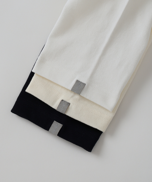 LOOPWHEELER（ループウィラー）の「LOOPWHEELER for LOWERCASE 別注 天竺ボートネック（Tシャツ/カットソー・メンズ・ネイビー/ホワイト/アイボリー・X-LARGE/LARGE/MEDIUM/SMALL）」の10枚目の写真