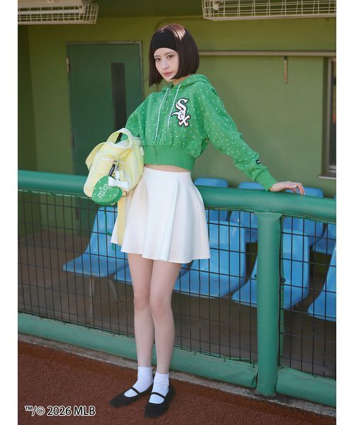 SNIDEL（スナイデル）の「【MLB】Sustainableワンポイントフーディー（パーカー・レディース・グレー/ネイビー/グリーン・F）」の11枚目の写真