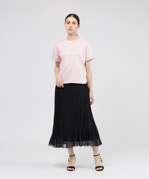 EPOCA（エポカ）の「シャイニーロゴTシャツ（Tシャツ/カットソー・レディース・ブラック/ブルー/ホワイト/ブルー系その他7/ピンク系その他2・40）」の6枚目の写真