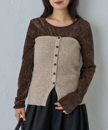 MIXニットチューブトップビスチェ