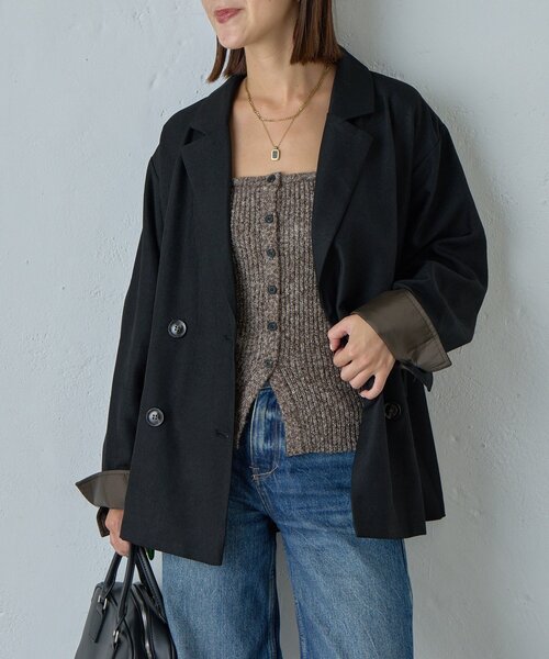 goocy(グーシー)の「MIXニットチューブトップビスチェ(ニット/セーター・レディース・アイボリー・FREE)」の16枚目の写真