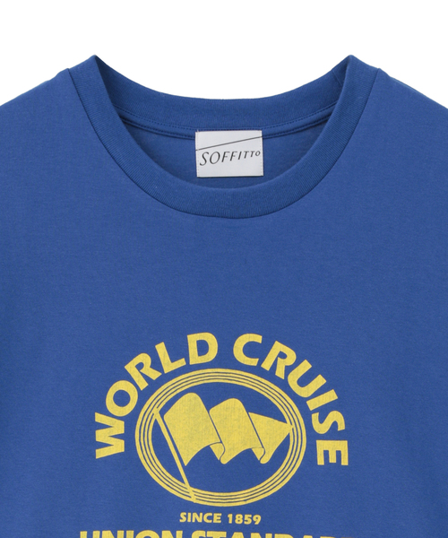 SOFFITTO（ソフィット）の「ヴィンテージライクプリントTシャツ（Tシャツ/カットソー・レディース・ブラウン/ブルー/トップグレー・FREE）」の13枚目の写真