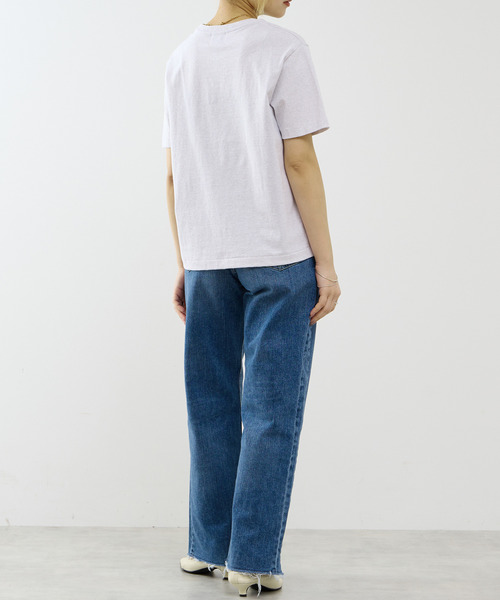 SOFFITTO（ソフィット）の「ヴィンテージライクプリントTシャツ（Tシャツ/カットソー・レディース・ブラウン/ブルー/トップグレー・FREE）」の4枚目の写真