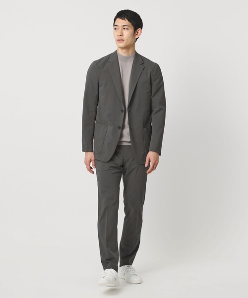 UNITED ARROWS(ユナイテッドアローズ)の「ドビー 2ボタン シングル テーラードジャケット UA COZY ウォッシャブル タテヨコストレッチ 防しわ 撥水(テーラードジャケット・メンズ・グレー系/ネイビー・L/M/XXL/XXXL/XL/S)」の7枚目の写真